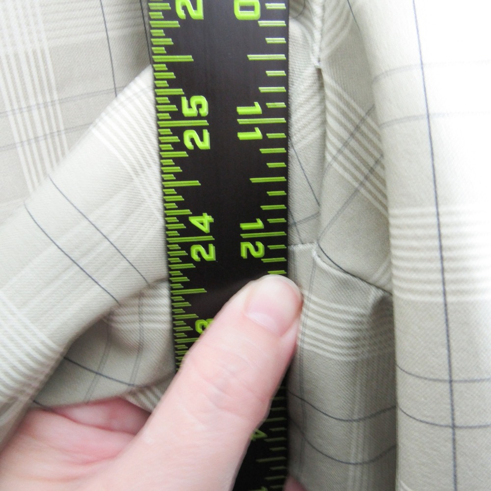 Dunning Mens Golf Shorts Size 40 Sage Green Plaid Stretch Performance Activewear - Picture 7 of 13